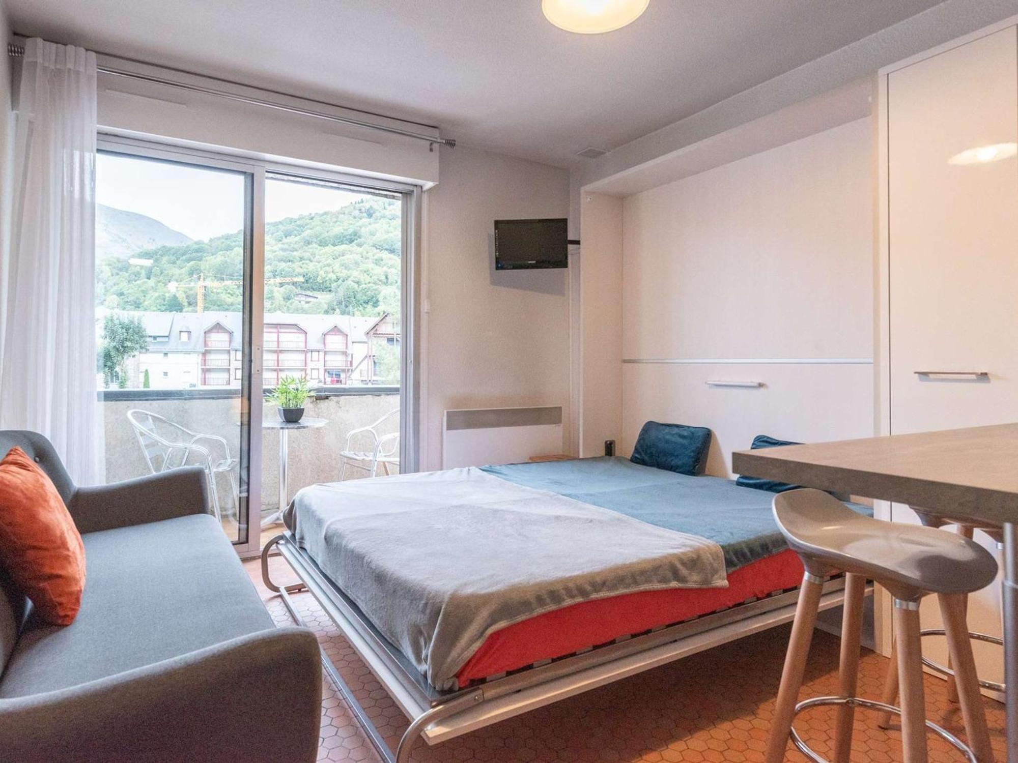 Charmant Studio Cabine 4 Pers. Avec Balcon, Proche Centre Et Thermes A Saint-Lary-Soulan - Fr-1-296-231 Exterior foto